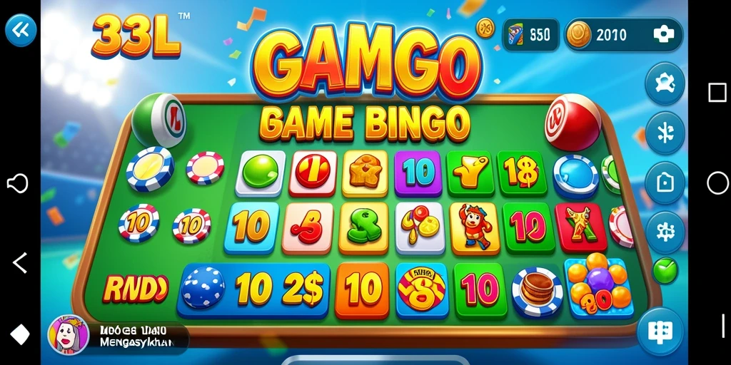 Tangkapan layar utama 33L menampilkan gameplay Bingo yang seru.