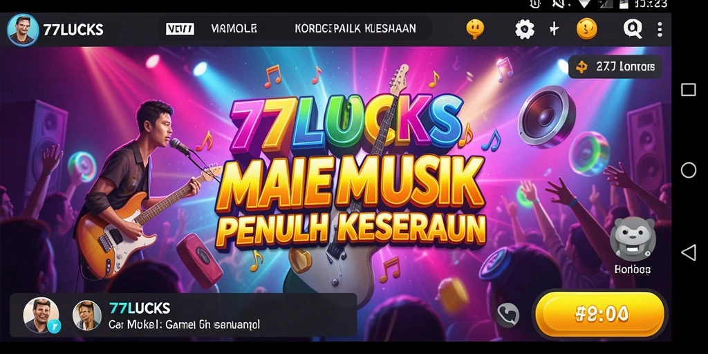 Tampilan gameplay 77LUCKS yang memukau dan interaktif.