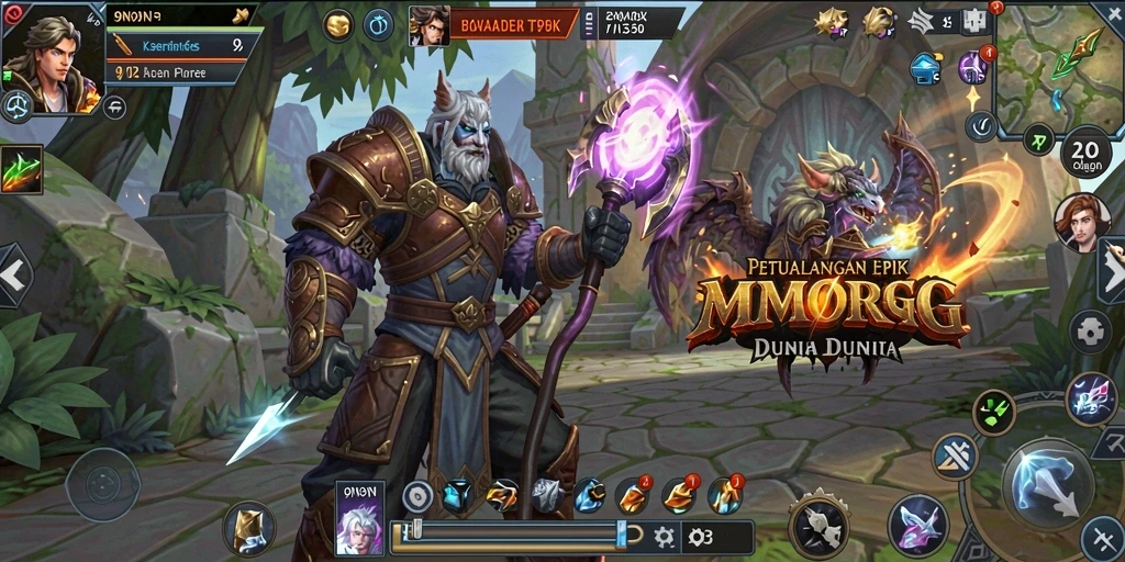 Tampilan gameplay 9N9N yang memukau dan penuh aksi.