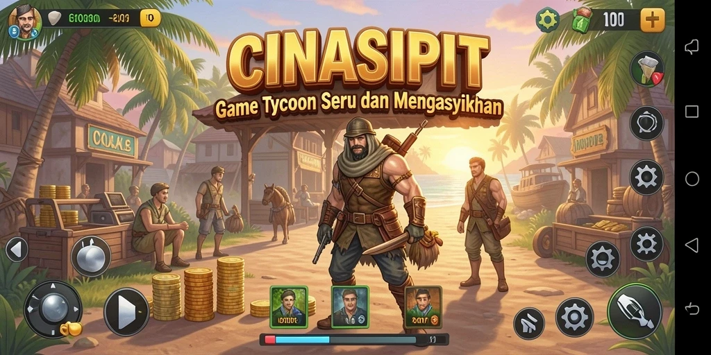 Tampilan gameplay CINASIPIT yang menakjubkan dan interaktif.