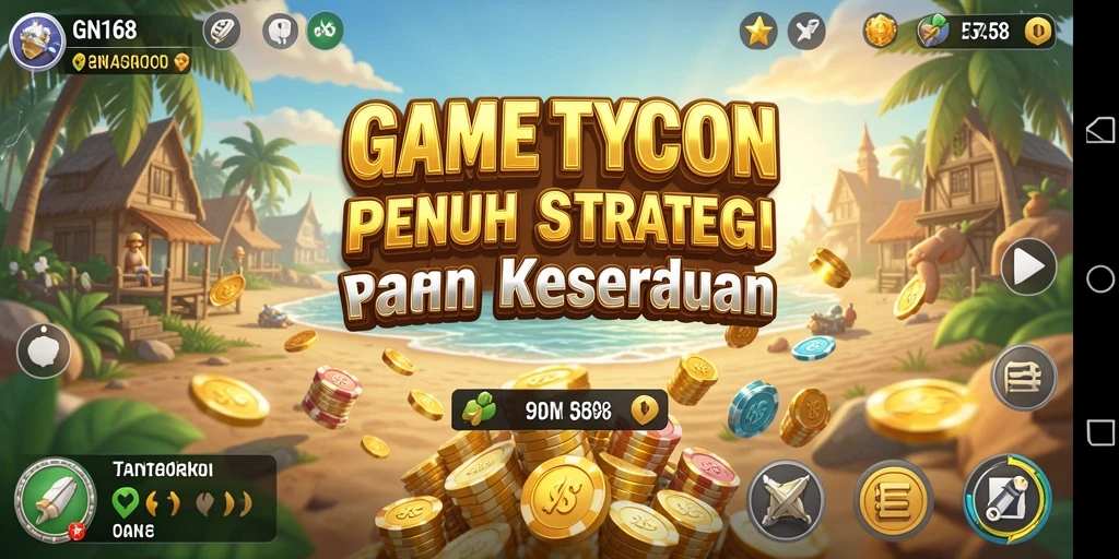Screenshot gameplay GN168 menampilkan keseruan dalam manajemen bisnis.