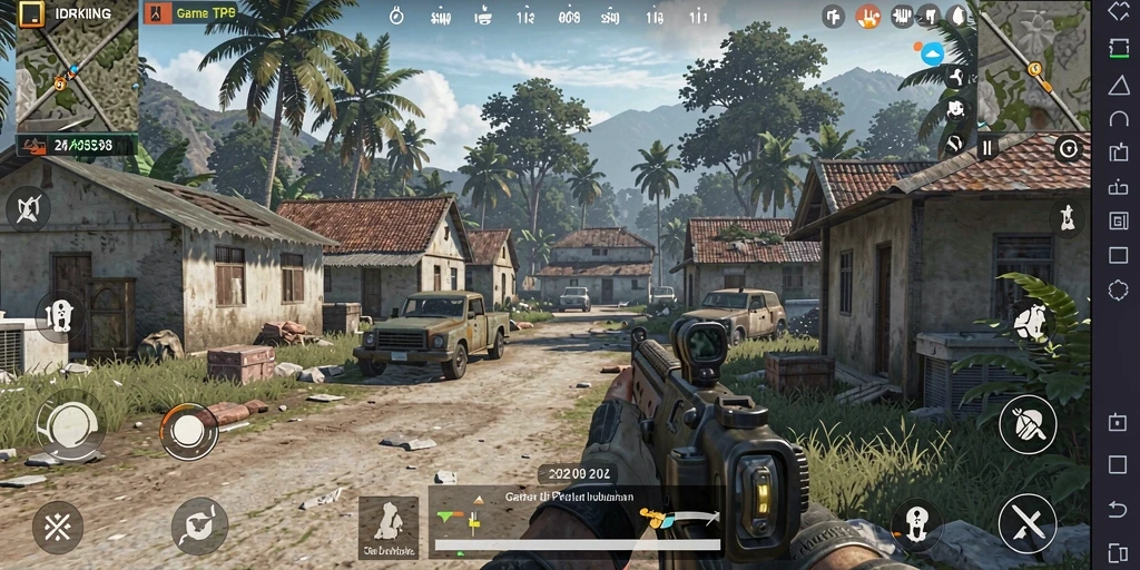 Tampilan gameplay seru di IDRKING dengan aksi menembak yang mendebarkan.