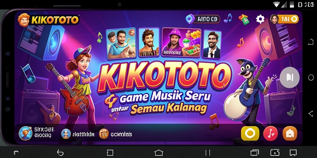 Screenshot utama KIKOTOTO menampilkan gameplay seru dan interaktif.