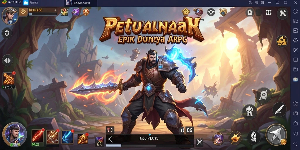 Tampilan aksi seru dalam gameplay KOIN138 yang memukau.