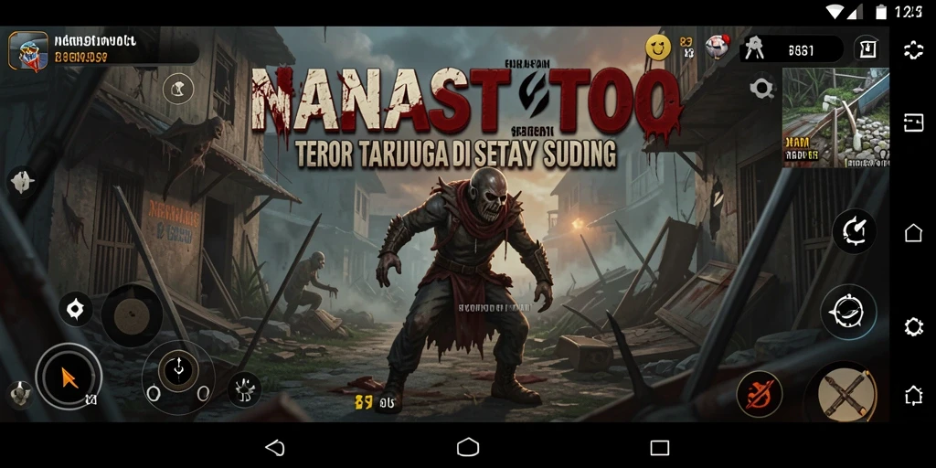 Tampilan gameplay NANASTOTO yang menyeramkan dan penuh ketegangan.
