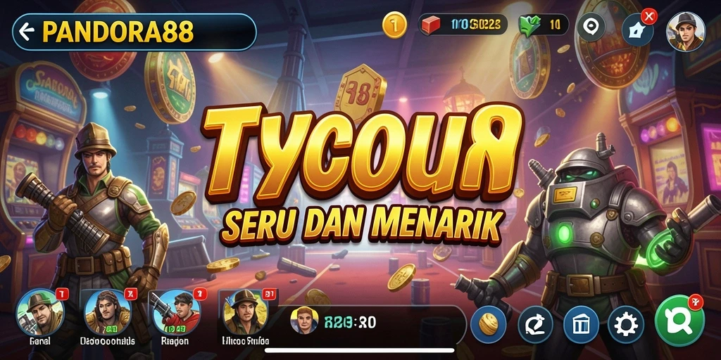 Screenshot utama PANDORA88 menampilkan aksi manajemen bisnis yang dinamis.