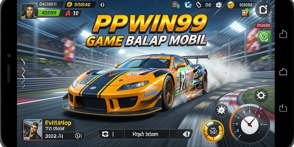Tampilan gameplay PPWIN99 menampilkan balapan mobil yang sangat mendebarkan dan penuh warna.