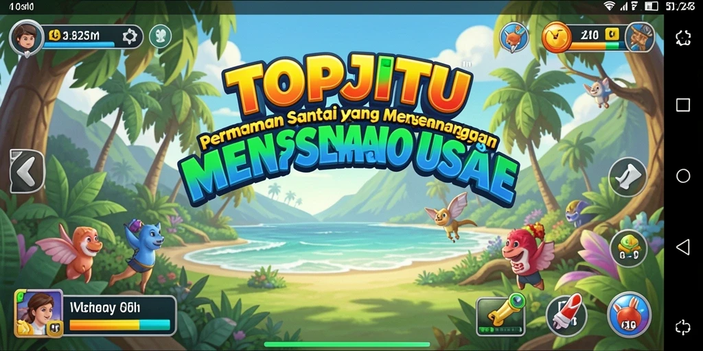 Screenshot gameplay TOPJITU yang menggambarkan keseruan permainan.