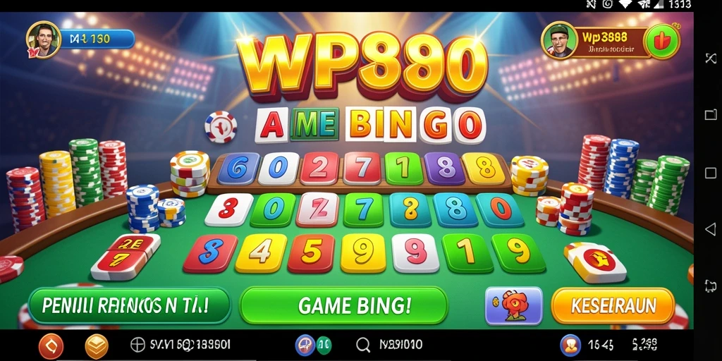 Screenshot gameplay WP888 menampilkan keseruan Bingo.
